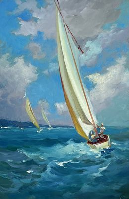 Gemälde, Sailing holidays at sea, Suprunchuk Yuriy