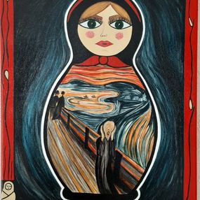 Gemälde, Quand ma matrioshka rencontre Munch, Fridouch'ka