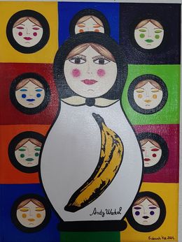 Gemälde, Quand ma matrioshka rencontre Warhol, Fridouch'ka