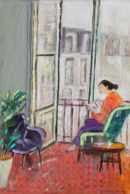 Painting, Dans ce petit hôtel de Montparnasse, Lourdes Ral