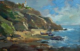 Gemälde, Sunny day at sea, Suprunchuk Yuriy