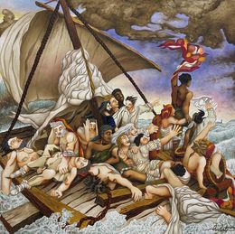 Gemälde, Le radeau de la méduse, Philippe Loubat