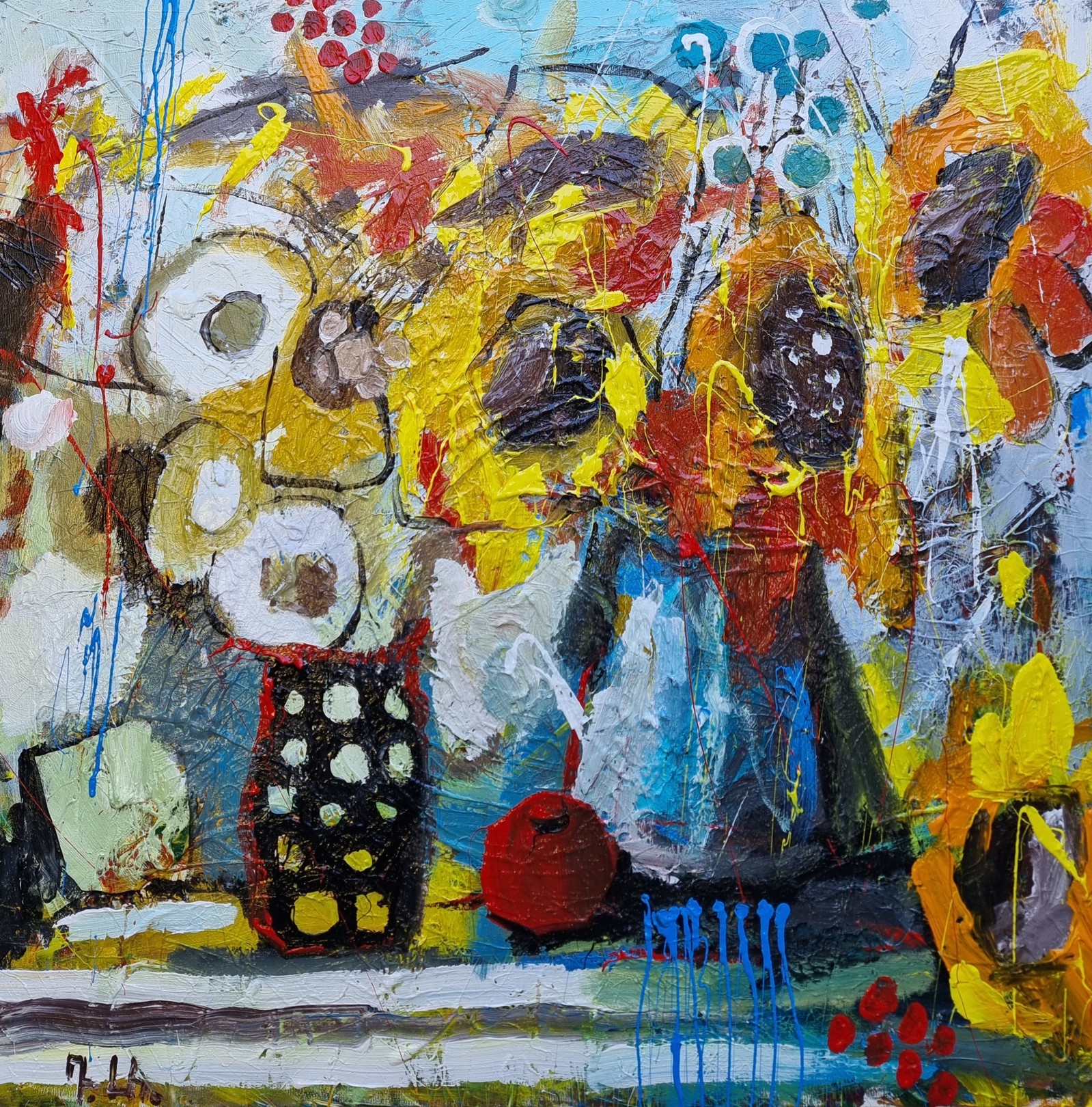 Davit Arstamyan, A Dance of Paint and Petals Davit Arstamyan, A Dance of Paint and Petals