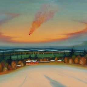 Gemälde, Red Asteroid, Jaroslav Valecka