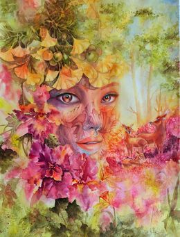 Peinture, Ecos del bosque, Aiko Iwakawa