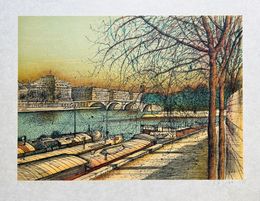 Print, Le Vert Galant, Paris, Jean Carzou