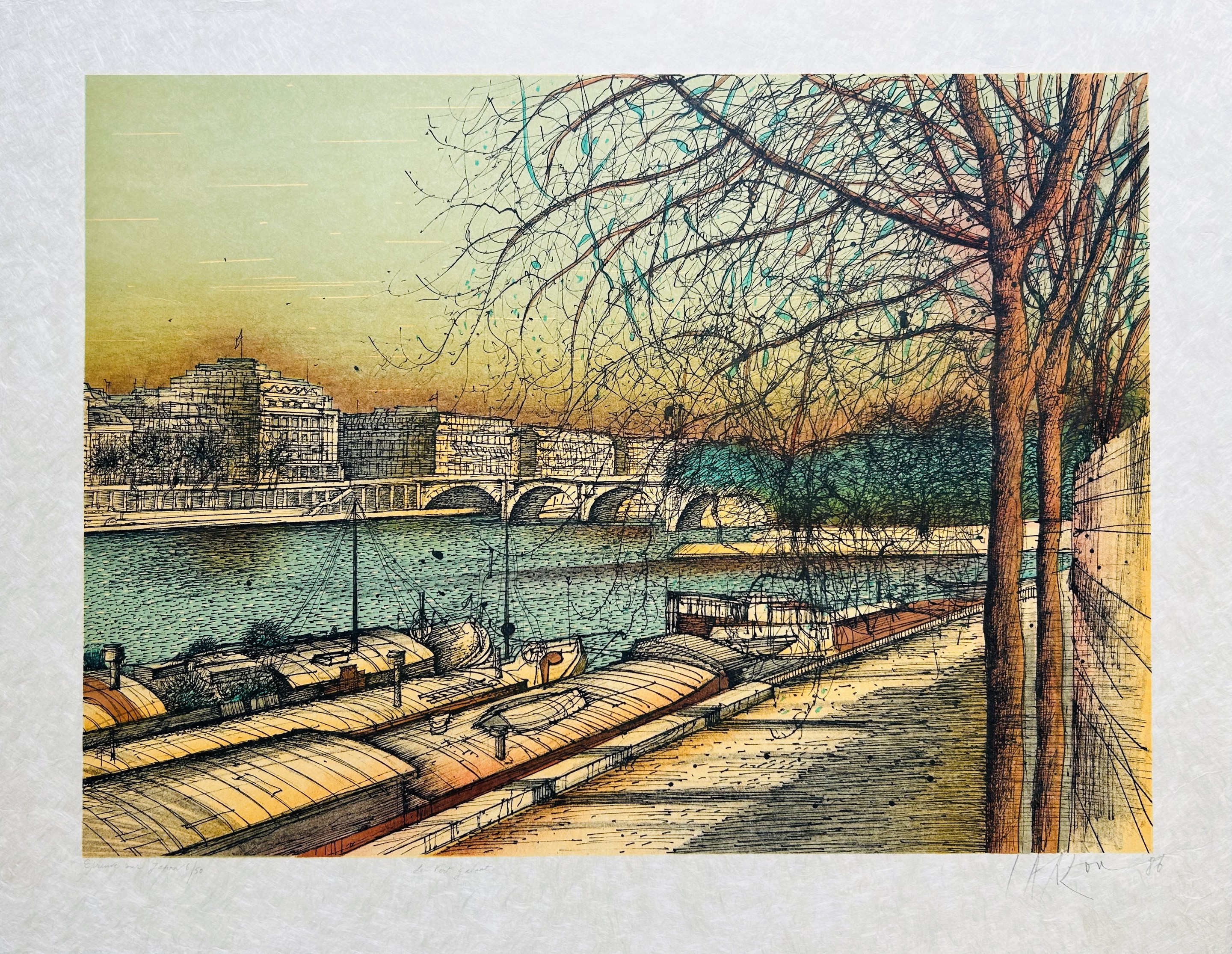 Jean Carzou, Le Vert Galant, Paris Jean Carzou, Le Vert Galant, Paris