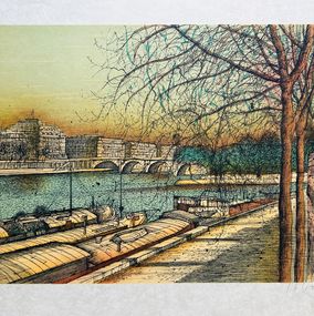 Print, Le Vert Galant, Paris, Jean Carzou