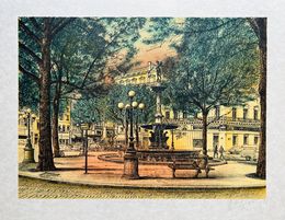 Print, La place du Théâtre Français, Paris, Jean Carzou