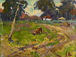 Gemälde, The road leading to the village, Oksana Ivanyuk