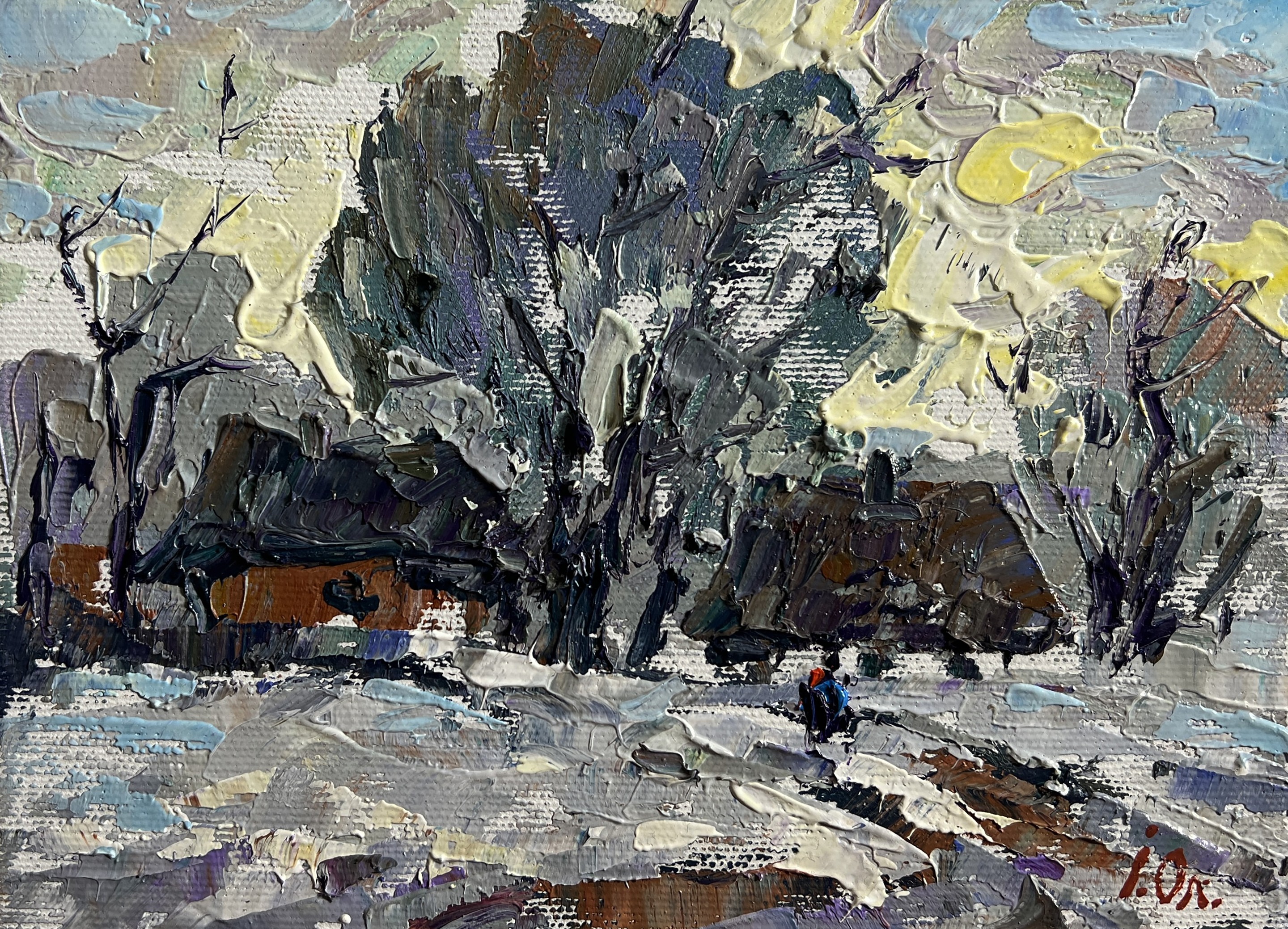 Ivanyuk Oleksiy, Winter morning in the village Ivanyuk Oleksiy, Winter morning in the village