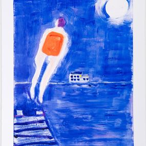 Print, Dock Diver XII, Katherine Bradford