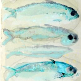 Pintura, Les poissons bleus 2, Laurence Leccia