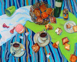 Peinture, Coffee and tea, Madalena Zampassi