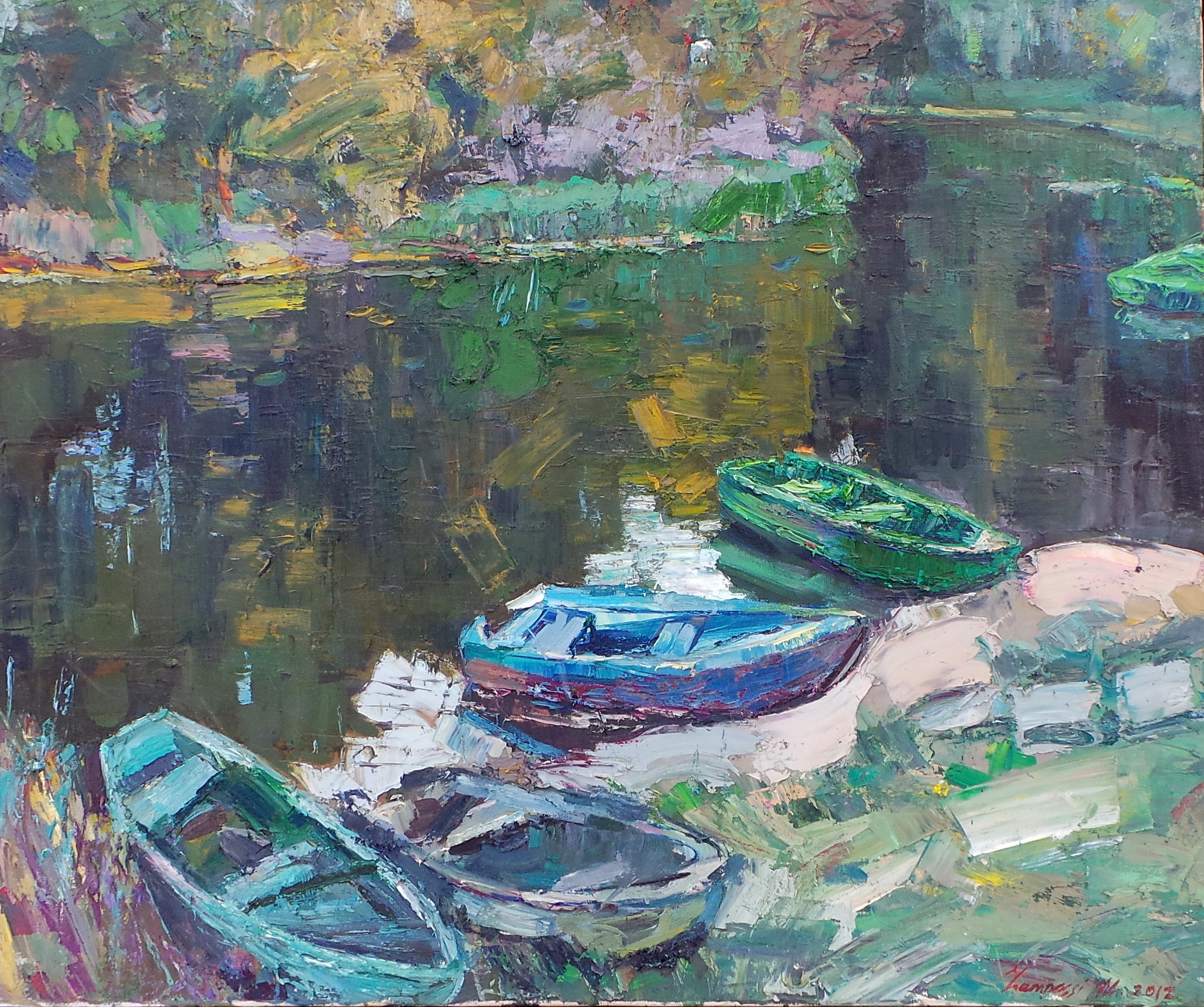 Madalena Zampassi, Evening on the Seversky Donets River. Madalena Zampassi, Evening on the Seversky Donets River.