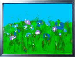 Gemälde, Fleurs au vent, Damien Berrard