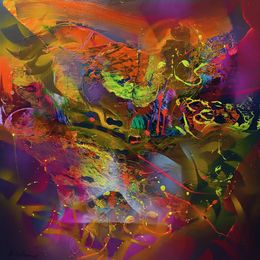 Painting, Fantastic secret garden, Ovidiu Kloska