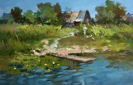 Gemälde, The road to the river, Suprunchuk Yuriy