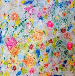 Peinture, "Dopamine flowers" 1, Pilar Pedraza