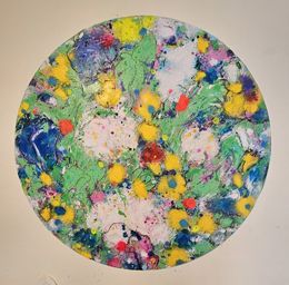Peinture, Tondo n° 10. "Revolving garden", Pilar Pedraza