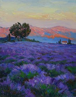 Peinture, Lavender field, Alisa Onipchenko-Cherniakovska
