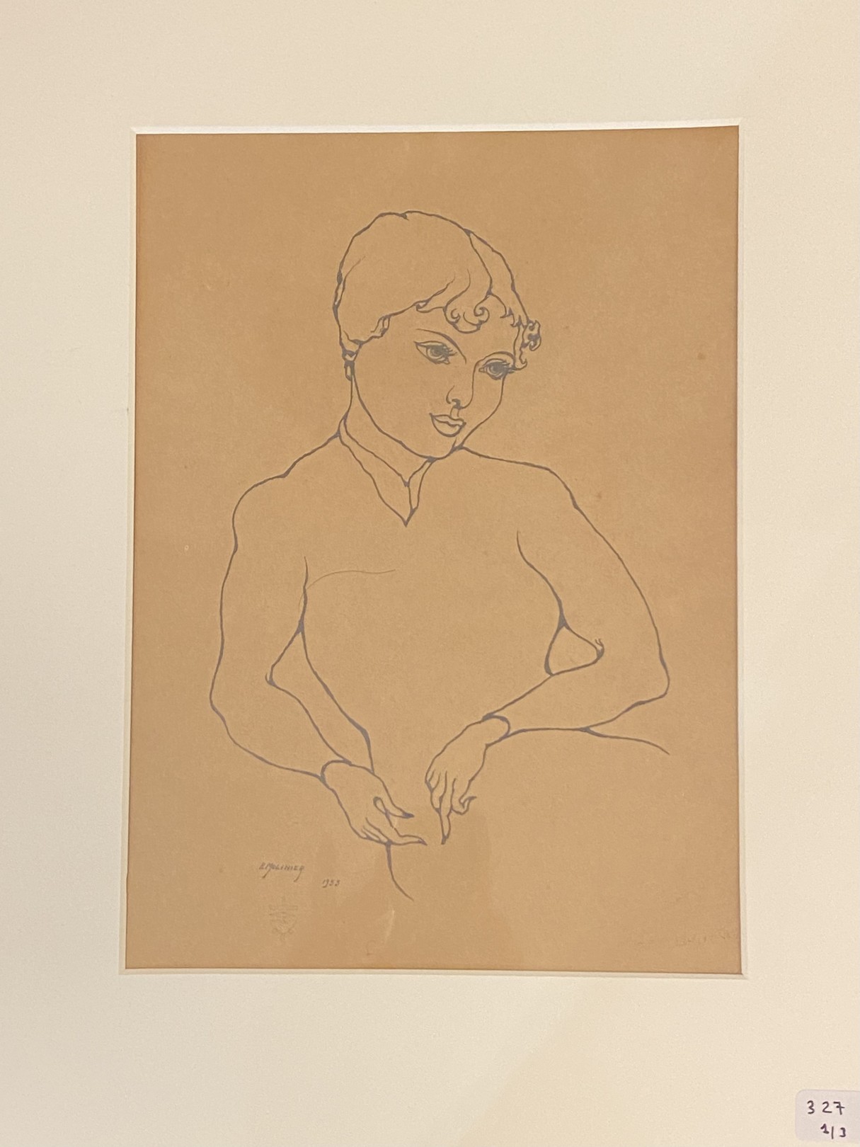 Pierre Molinier, Portrait au crayon Pierre Molinier, Portrait au crayon