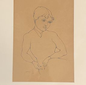 Fine Art Drawings, Portrait au crayon, Pierre Molinier