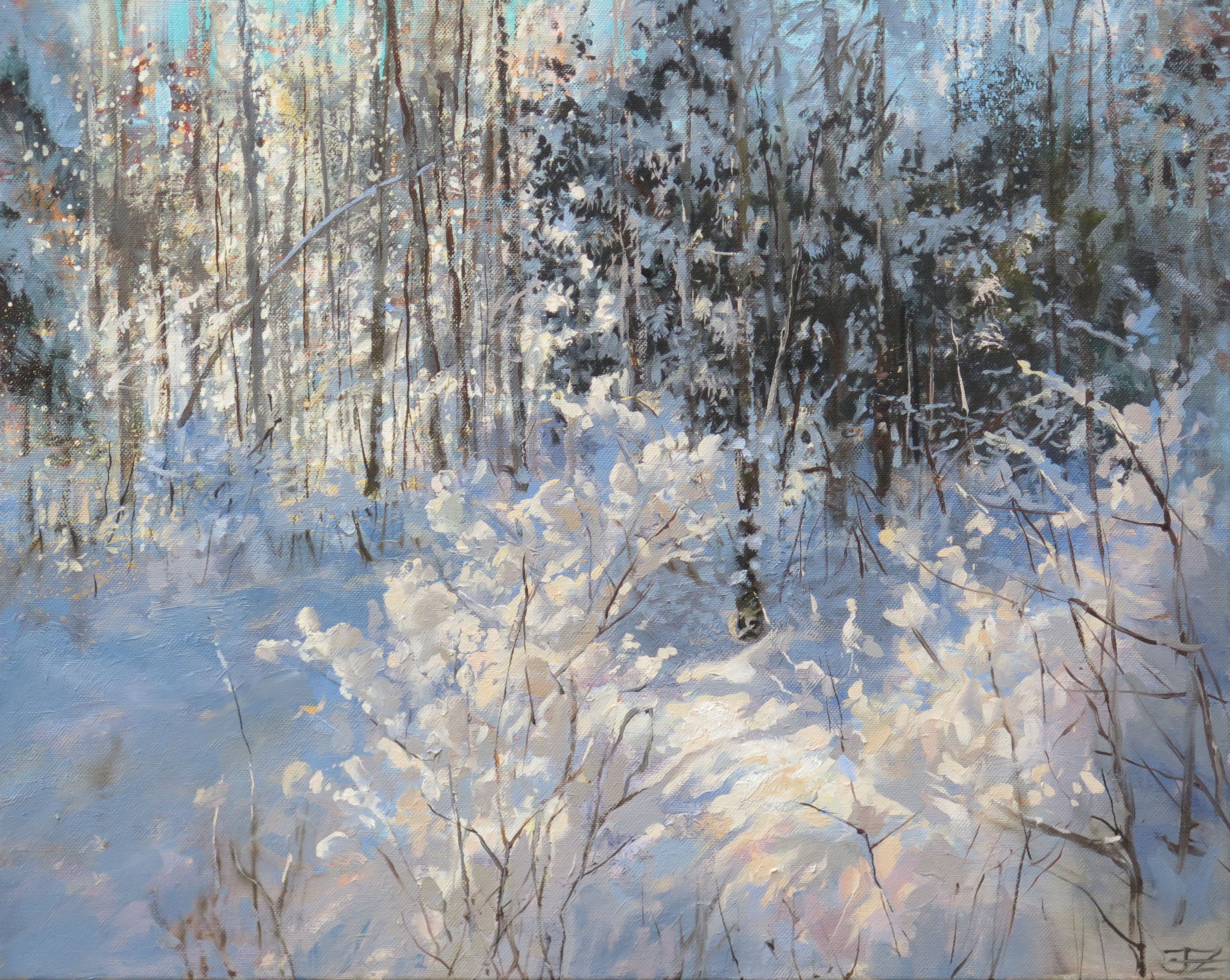 Janis Zingitis, The beginning of January in the forest Janis Zingitis, The beginning of January in the forest