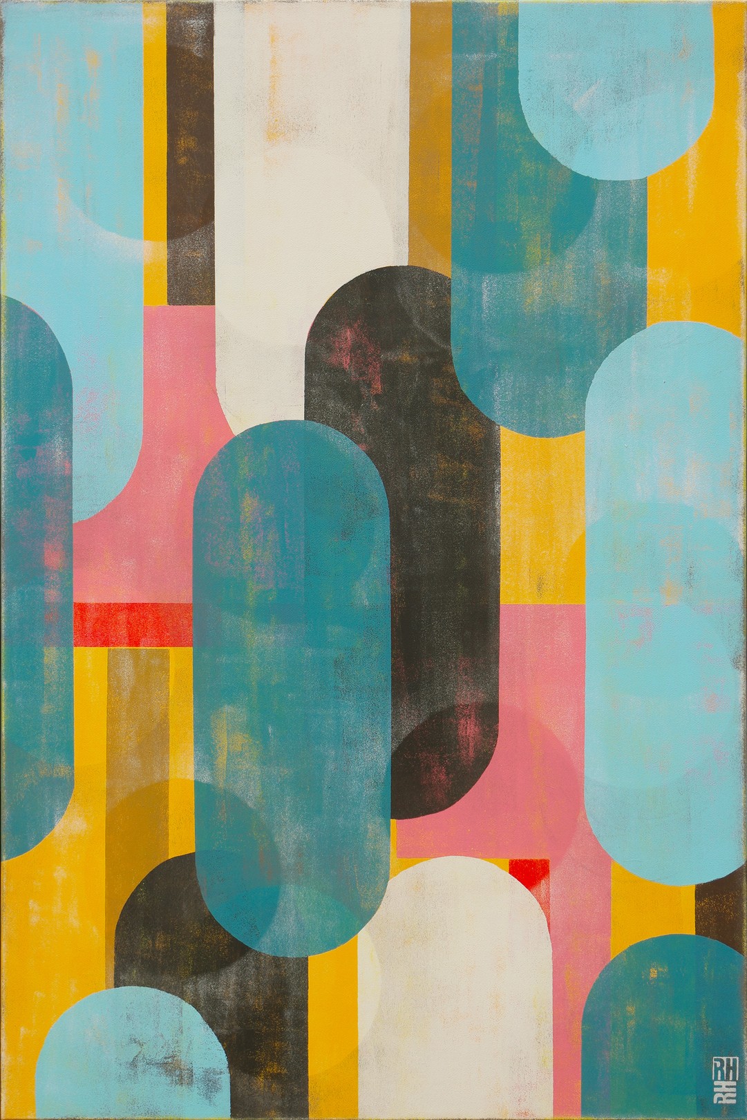 Ronald Hunter, Traffic Pink Vertical Ronald Hunter, Traffic Pink Vertical