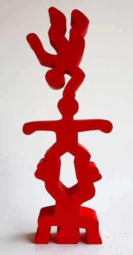 Skulpturen, Red Totem Haring, SpyDDy