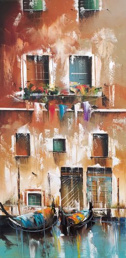 Gemälde, Lavanderia in Laguna, Jean-Michel Cavalli