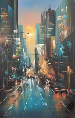 Peinture, Lights on the city, Jean-Michel Cavalli