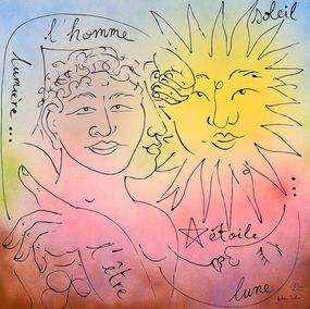 Gemälde, L'homme lumière, Guillaume Cavalier