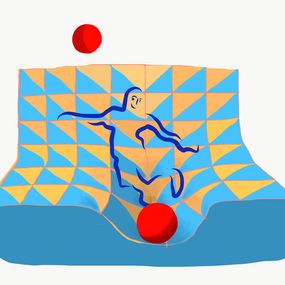 Fine Art Drawings, Le jeu des boules rouges, Ivan Messac