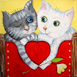 Gemälde, Cats, Rakhmet Redzhepov (Ramzi)