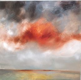 Peinture, The sky begins behind the clouds, Elina Bilous