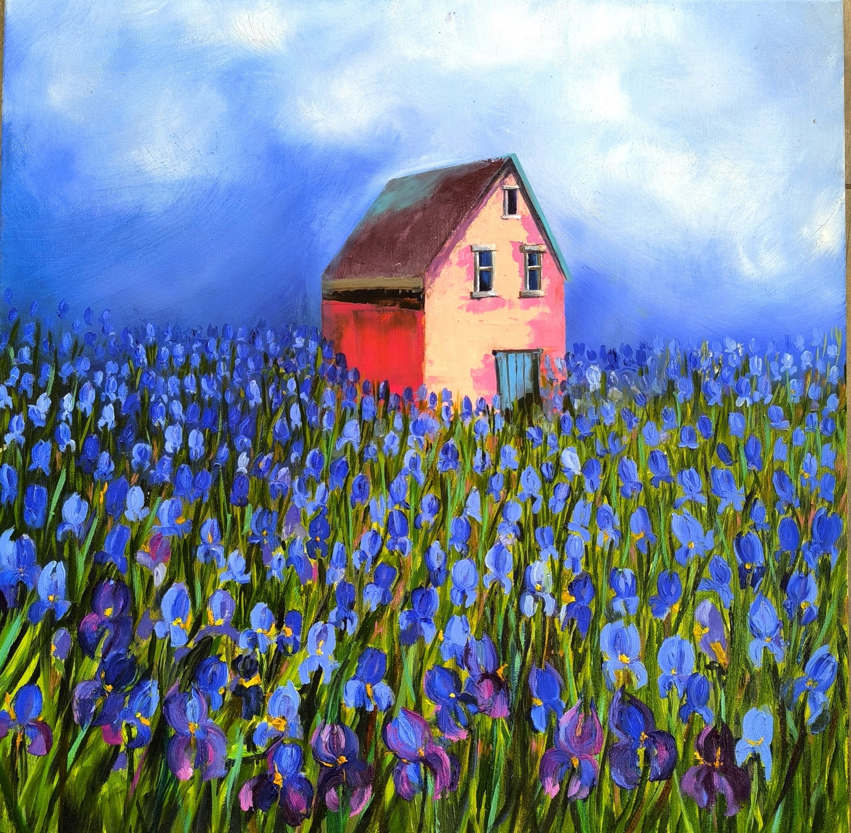 Elina Bilous, My grandma's blue garden Elina Bilous, My grandma's blue garden