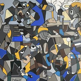 Painting, Les mouettes, AKET