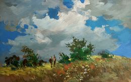 Painting, Couple in a flower field, Suprunchuk Yuriy