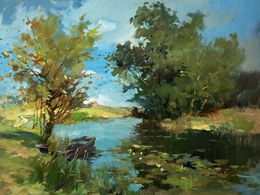 Gemälde, A secluded place in nature, Suprunchuk Yuriy
