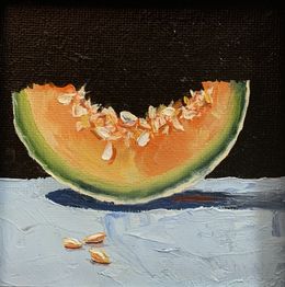 Gemälde, Cantaloupe melon slice, Schagen Vita