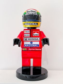 Sculpture, Pilote Brick hommage à Senna, Ian Philip