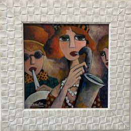 Painting, Jazz au féminin, Martine Fauve Dechavanne