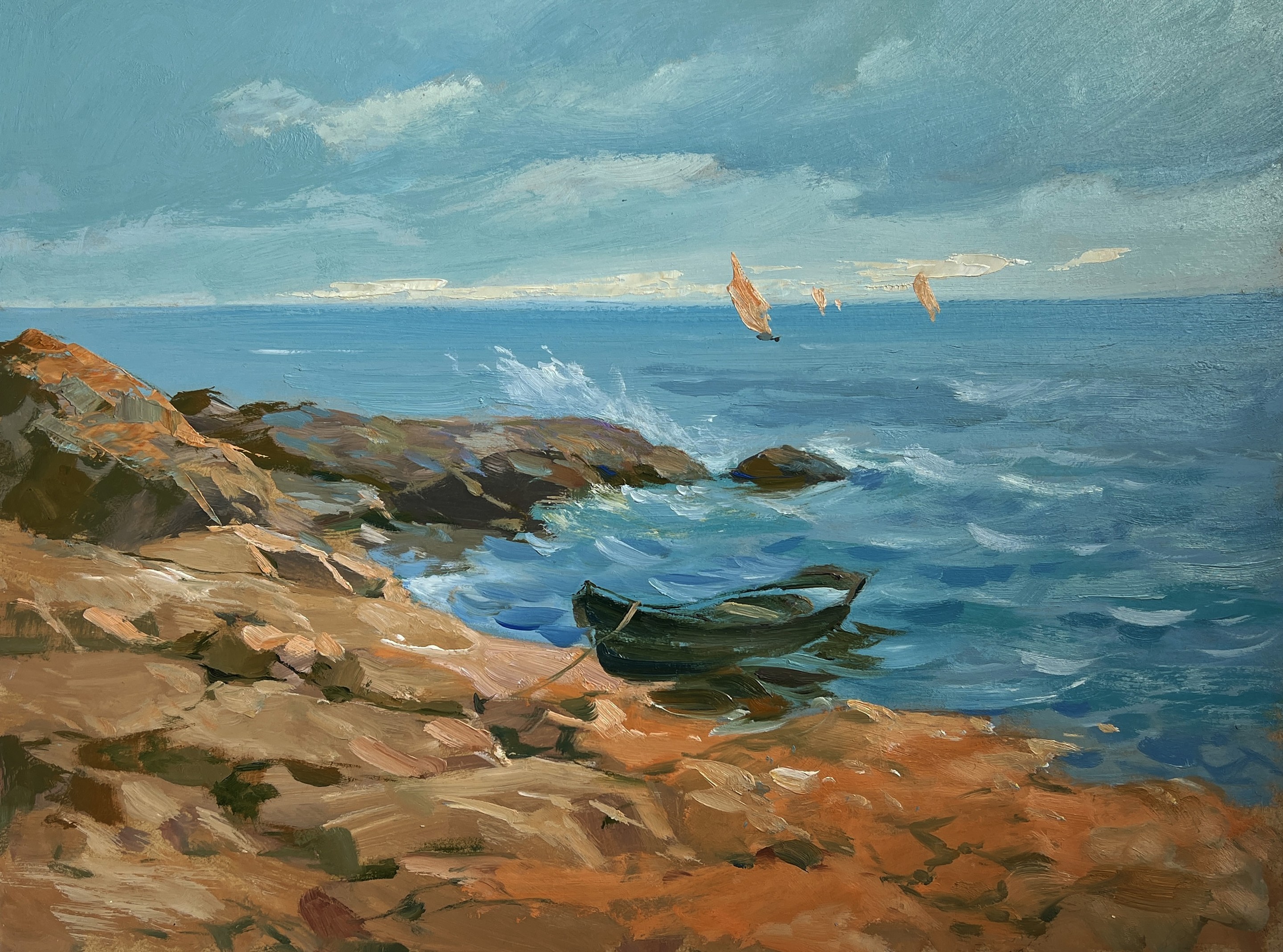 Suprunchuk Yuriy, Sailboat on the sea horizon Suprunchuk Yuriy, Sailboat on the sea horizon