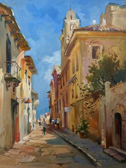 Painting, Old alley of the city, Suprunchuk Yuriy