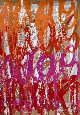 Peinture, Composition rose, JonOne