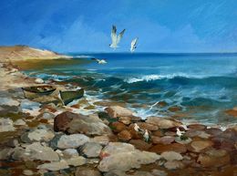 Gemälde, Sounds of birds and sea waves, Suprunchuk Yuriy