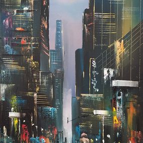 Gemälde, Night in New York, Jean-Michel Cavalli