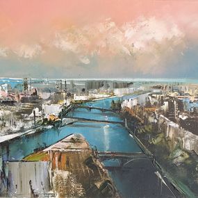 Gemälde, Paris la Seine, Jean-Michel Cavalli