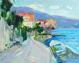 Peinture, Summer walks. Adriatic, Helen Shukina